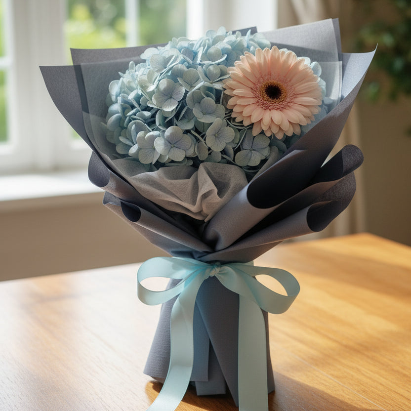 Sunny Hydrangea Bouquet
