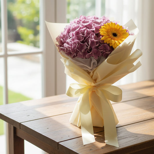 Sunny Hydrangea Bouquet