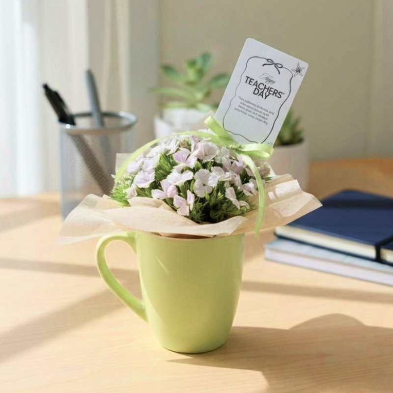 The Teacher's Day Mug Bouquet Set (Set of 3)